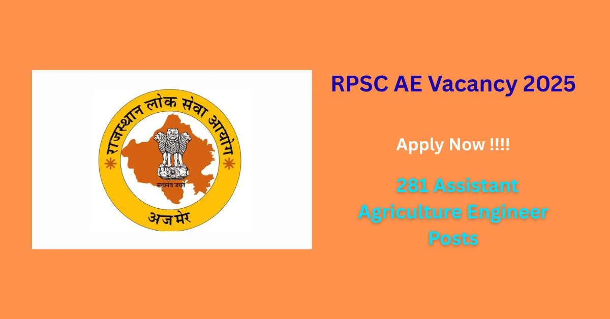 RPSC AAE (Assistant Agriculture Engineer) Vacancy 2025